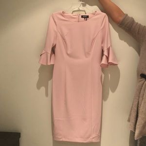 Pink DKNY form-fitting dress